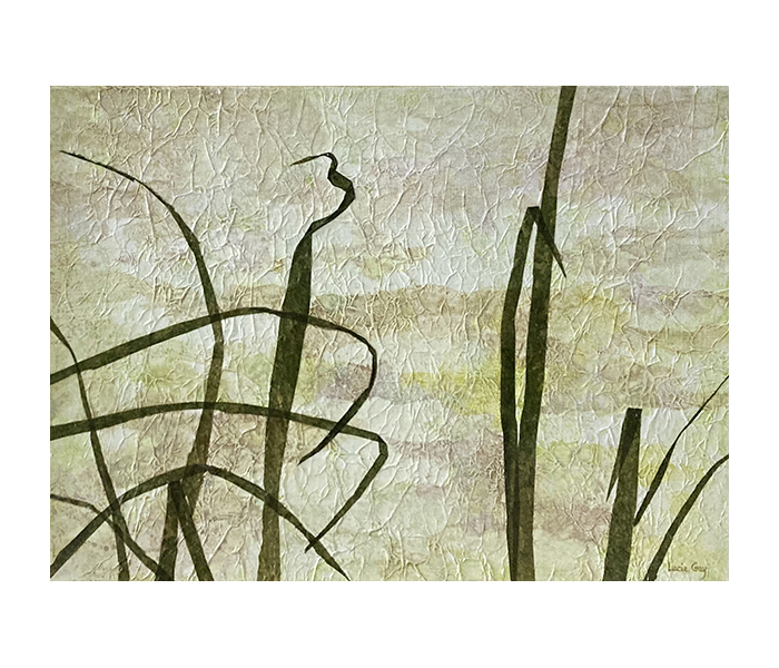 <b>Herbes calligraphiques <br><b>Techniques mixtes - 24x33cm